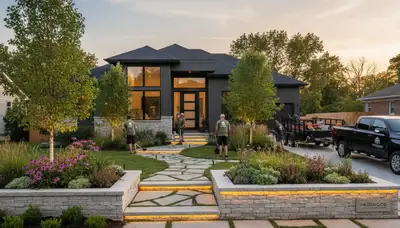 St. Louis, MO landscaping team providing professional lawn care and yard maintenance services