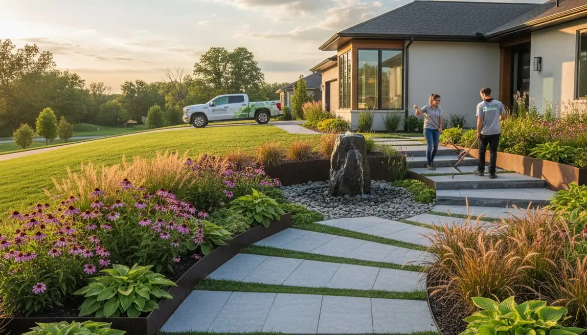 Landscaping service in St Louis, MO for lawn care, yard maintenance, and outdoor property upkeep
