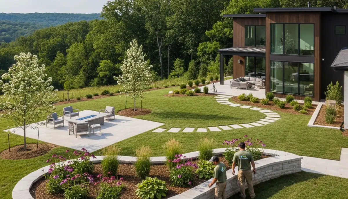 Professional landscaping service in St. Louis, MO for lawn care and outdoor property maintenance